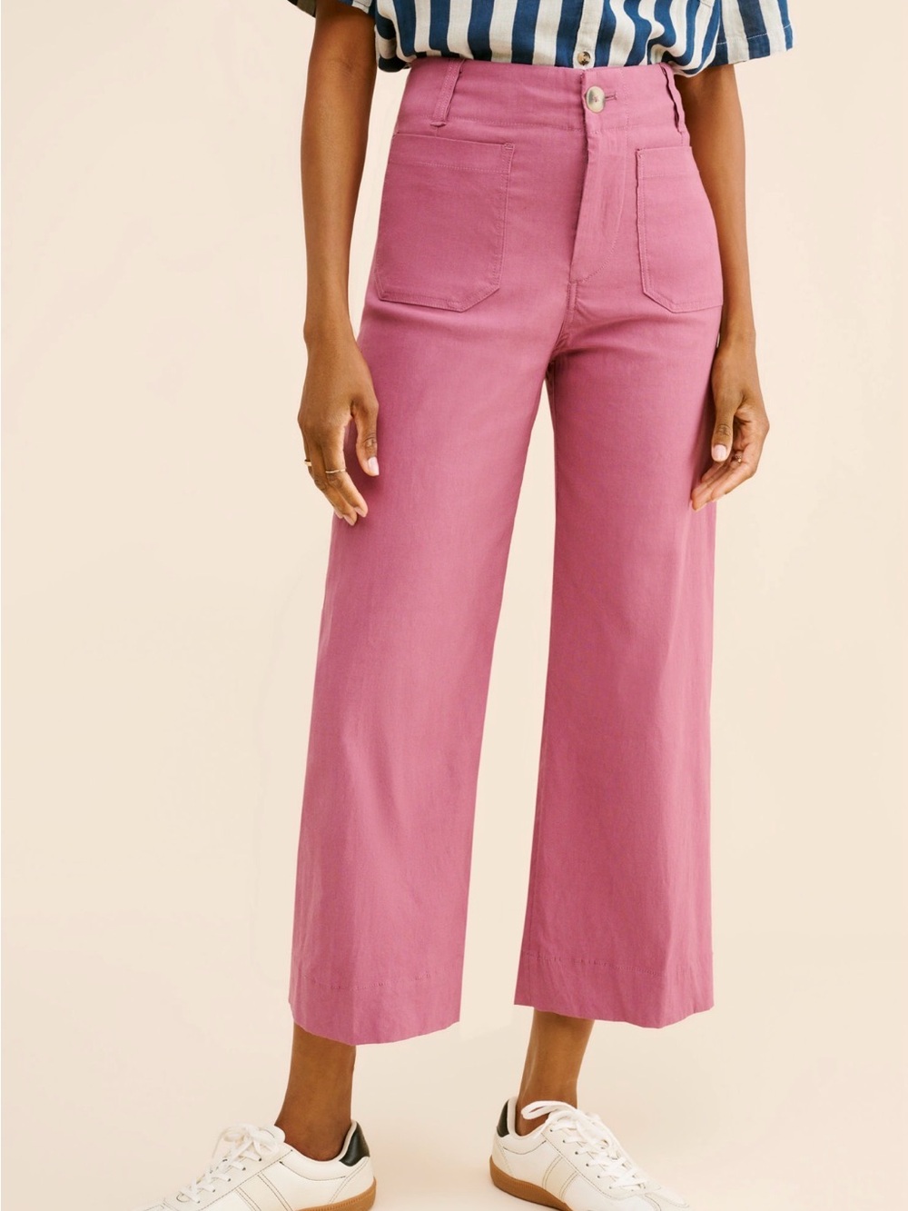 Maeve Colette Cropped Wide Leg Sz 28